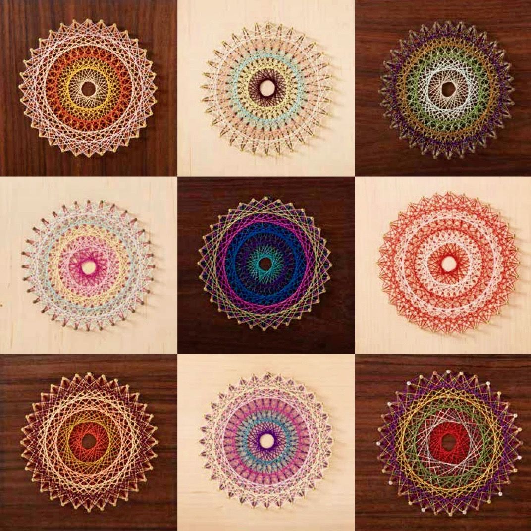 円形 <32ピン> 15㎝×15㎝穴あけ板 | Itokake Mandala