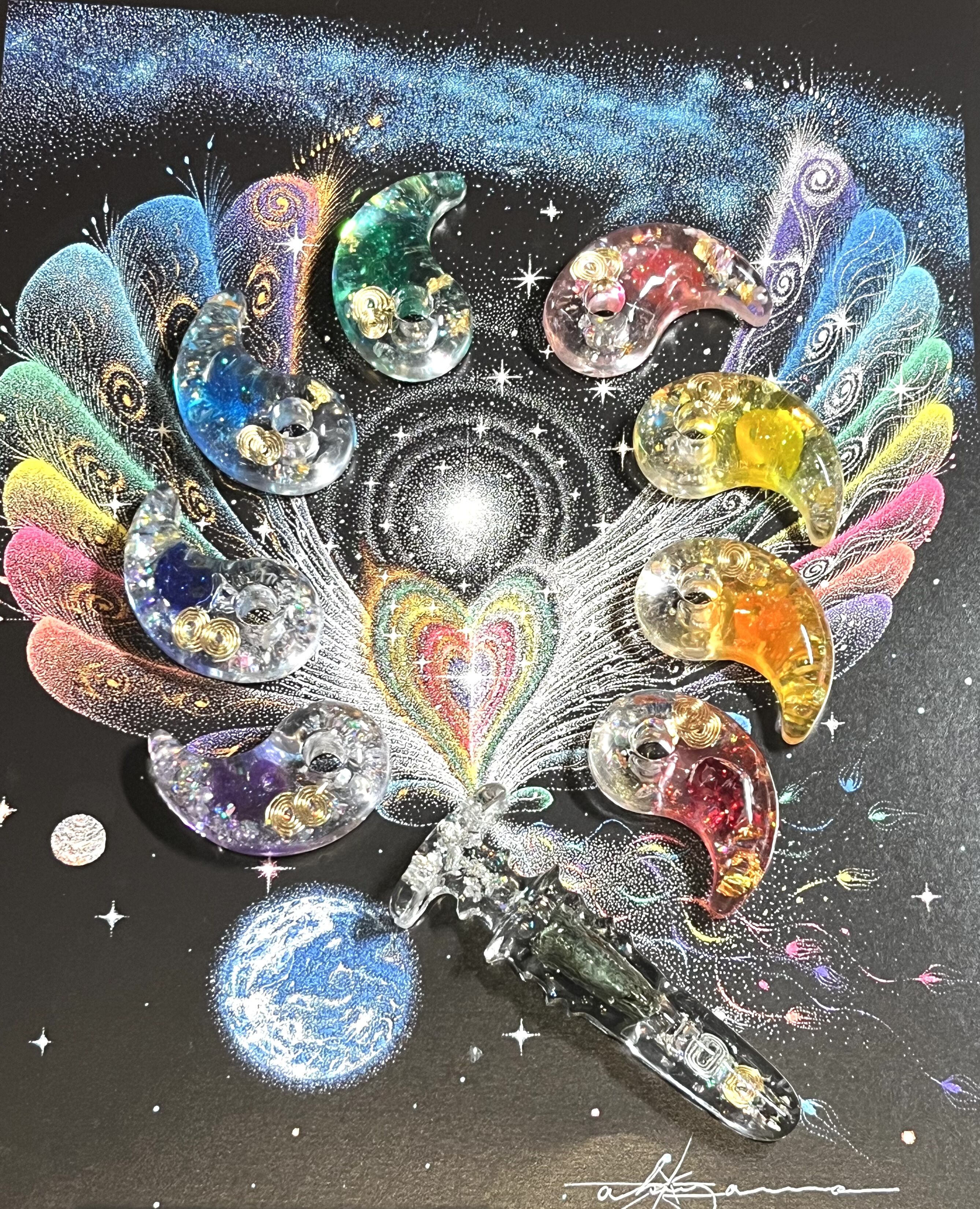 チャクラカラー🌈8色セット✨勾玉オルゴナイト | shuru shuru beam
