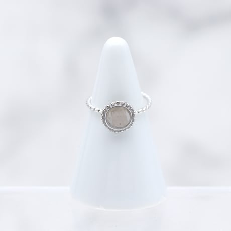 丸【美濃和紙の指輪】小倉紙｜color:silver