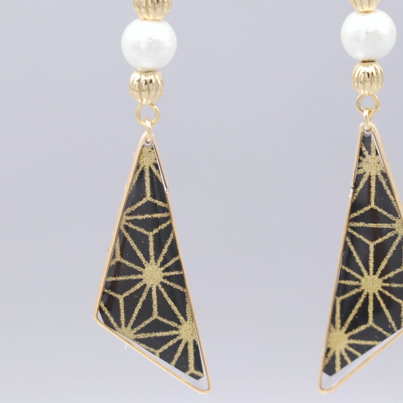 845 キスカカラー 和服にも✨ 上質 コットンパールピアス イヤリング