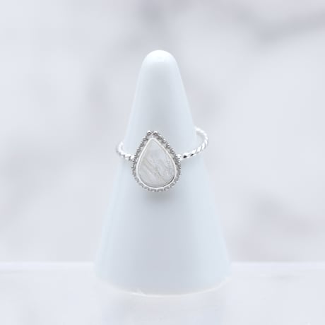 雫【美濃和紙の指輪】小倉紙｜silver