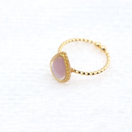 雫【美濃和紙の指輪】藤｜color:gold