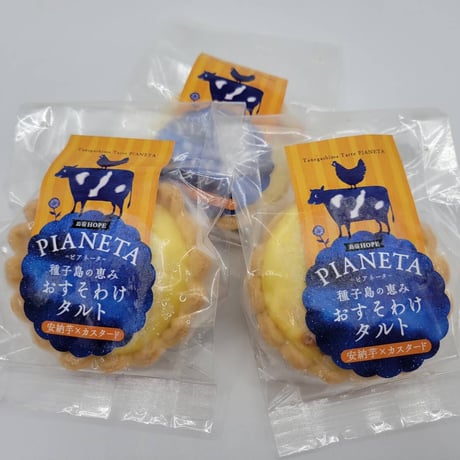 種子島の恵みおすそわけタルト　PIANETA－ピアネータ－　6個セット（安納芋3個＋クリームチーズ3個）