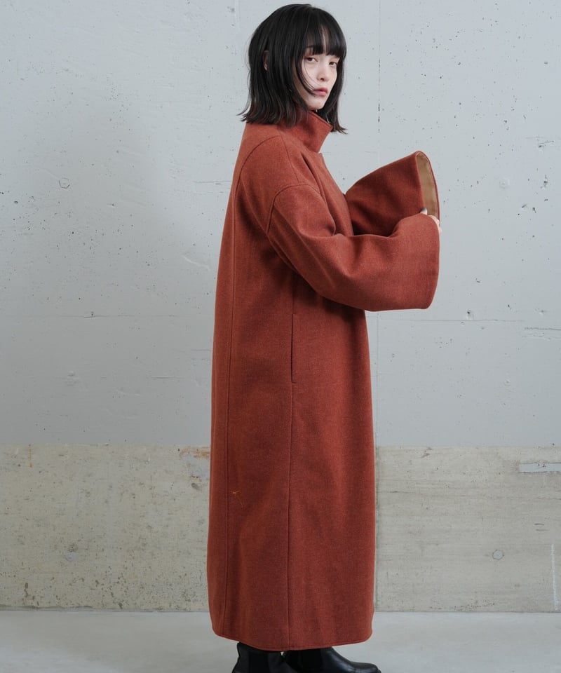 カシミヤダブルロングコート ◇MICHAA カシミアダブルボタン