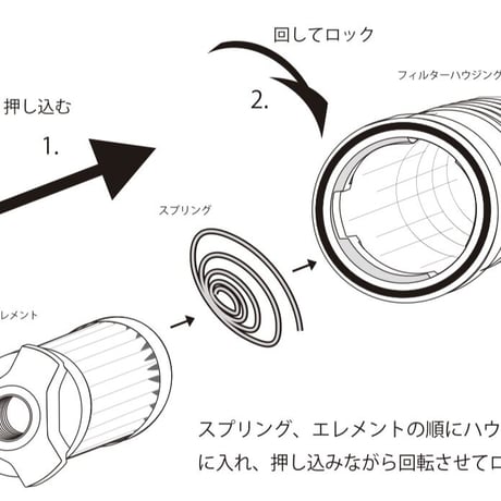 【E4サイズ】【S4サイズ】　SPINOFF×K&P静電気除去オイルフィルター