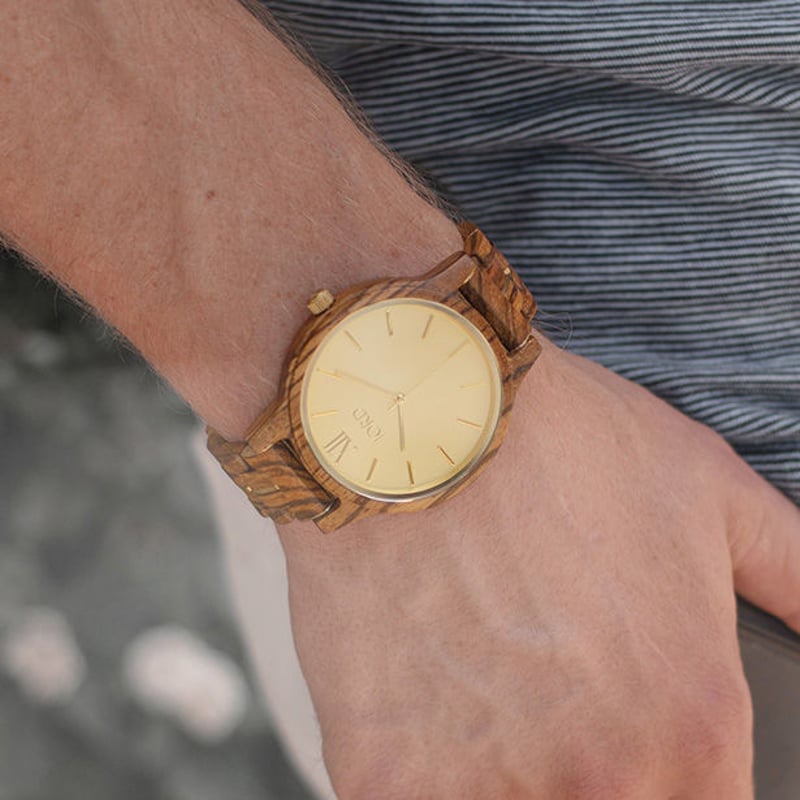 JORD(ジョード)ブランド 45mmフランキーⅡ(ゼブラウッド&シャンパン