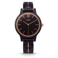JORD(ジョード)ブランド 45mmフランキーⅡ(黒檀&ゴールド)メンズ