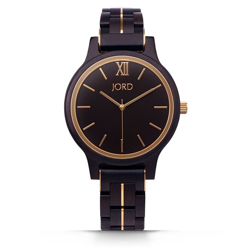 JORD(ジョード)ブランド 45mmフランキーⅡ(黒檀&ゴールド)メンズ