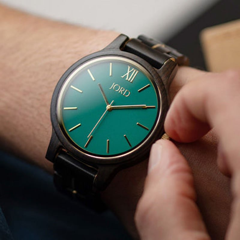 JORD(ジョード)ブランド 38mmフランキーⅡ(白檀&エメラルド)レディース