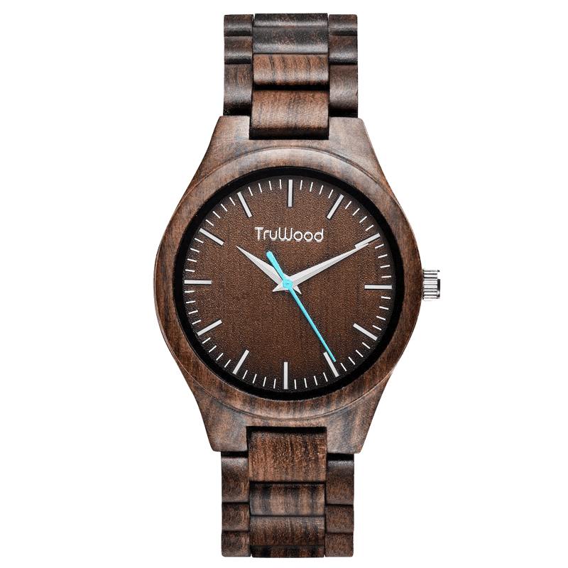 ❤アフリカ産の100％高級天然木素材❣昭和レトロで大人気♪❤高級木製☆腕時計