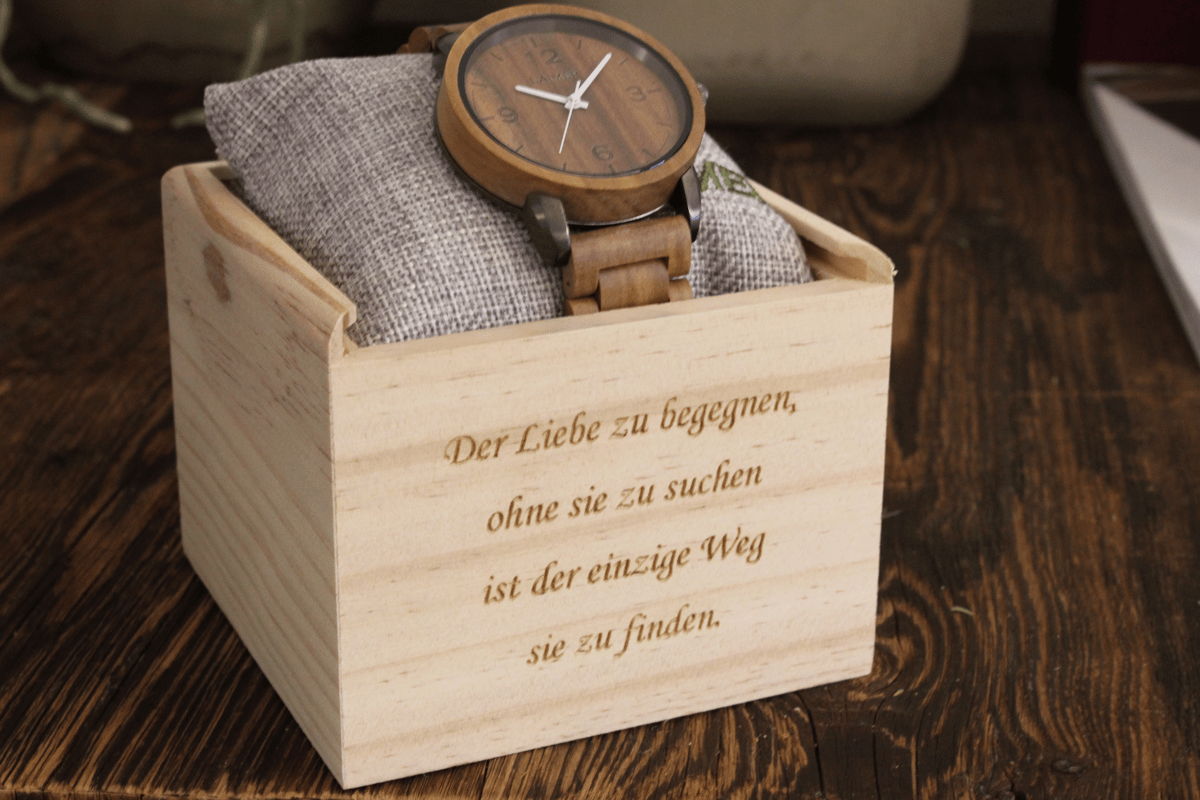 刻印 (木箱) | 木製腕時計ブランド専門店ウッドウォッチ