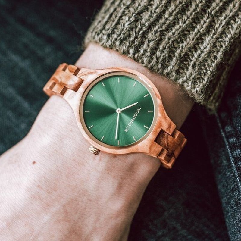woodwatch(ウッドウォッチ)ブランド ナチュラルグリーンギフトセット