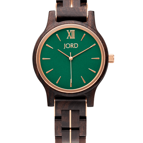 JORD(ジョード)ブランド 38mmフランキーⅡ(白檀&エメラルド)レディース