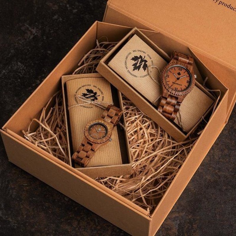ウッド製ペアウォッチ 木箱付き woodwatch(ウッドウォッチ)ブランド オリジナル ペアウォッチ | 木製
