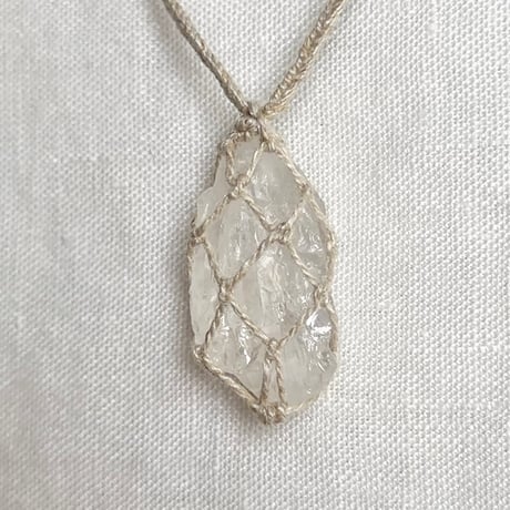 【音奉納サチャロカクォーツ】熟成錬金⚪︎石包ペンダント (2)