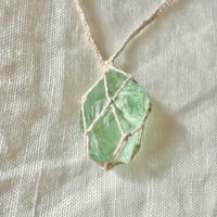 アンダラクリスタル⚪︎石包ペンダント ⑺ ライトグリーン