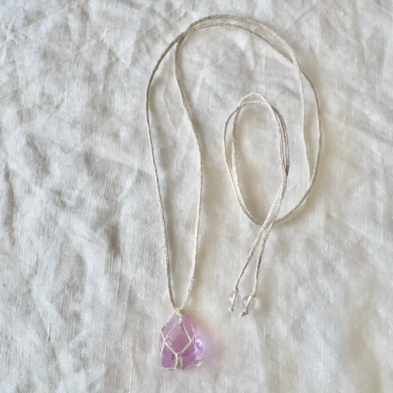 アンダラクリスタル⚪︎石包ペンダント (16) パープル | LAMYURIA