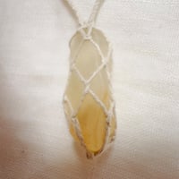 リビアングラス⚪︎石包ペンダント (3)
