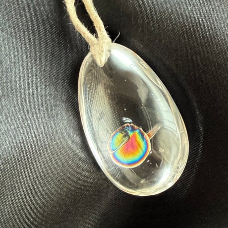 アイリスクォーツ⚪︎石編ペンダント (1)