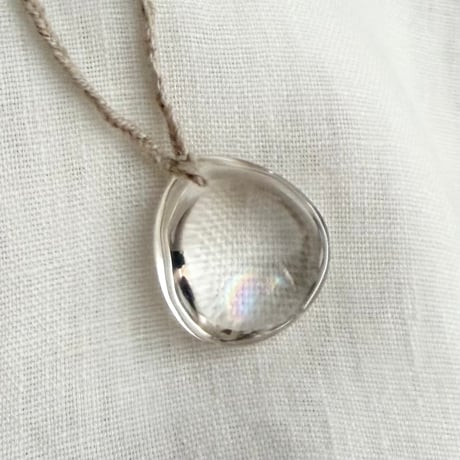 アイリスクォーツ⚪︎石編ペンダント (2)