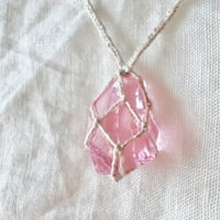 アンダラクリスタル⚪︎石包ペンダント(11) ピンク