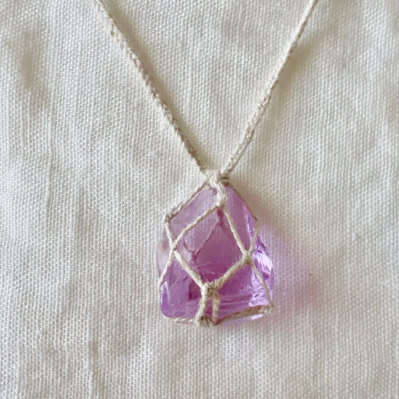★アンダラクリスタルペンダント★ パープルカラー アンダラクリスタル⚪︎石包ペンダント (16) パープル | LAMYURIA