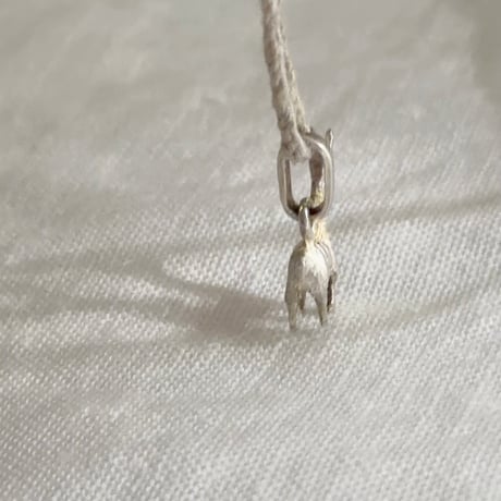 立体リャマ◎神結銀ペンダント
