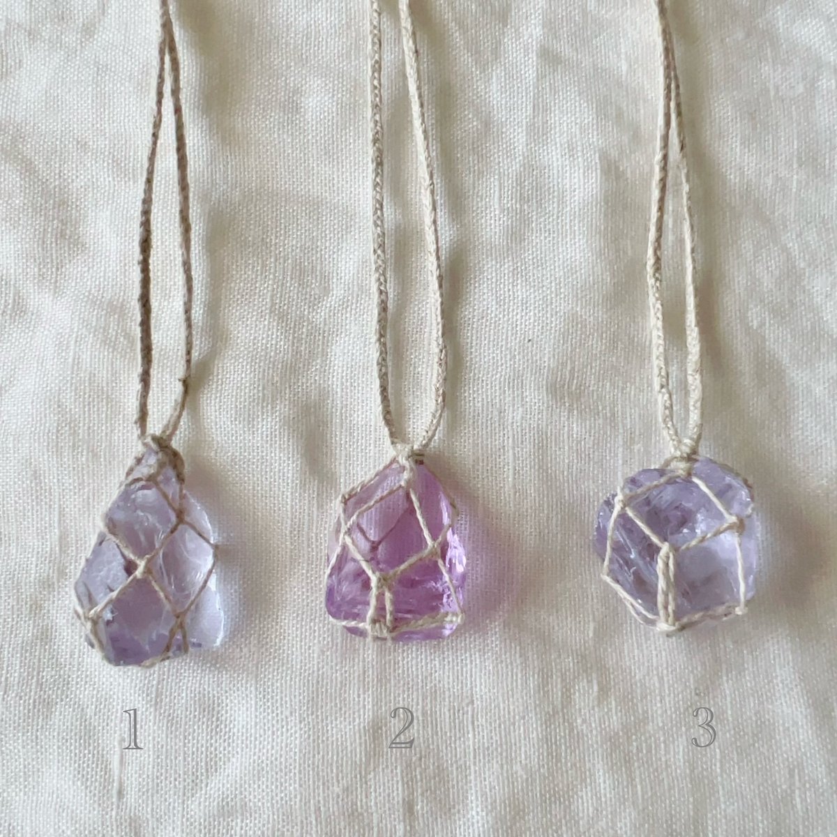 アンダラクリスタル⚪︎石包ペンダント (16) パープル | LAMYURIA