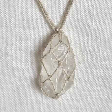 【音奉納サチャロカクォーツ】熟成錬金⚪︎石包ペンダント (2)
