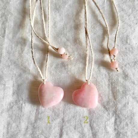 チューライト・ハート⚪︎石編ペンダント (1)