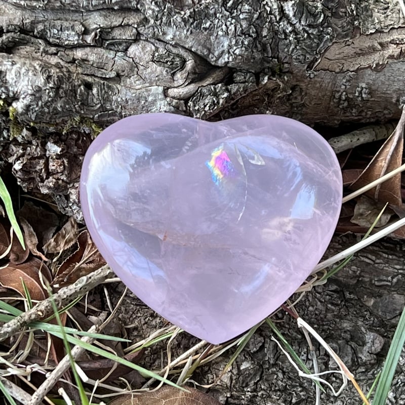 天然石　まとめ売り　パープル　ローズクォーツ　ハート パープルローズクォーツ | Kamoku［カモク］インテリア天然石・鉱物の