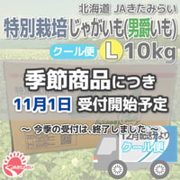 [クール便]特別栽培じゃがいも(男爵いも) 10kg【北海道 JAきたみらい】