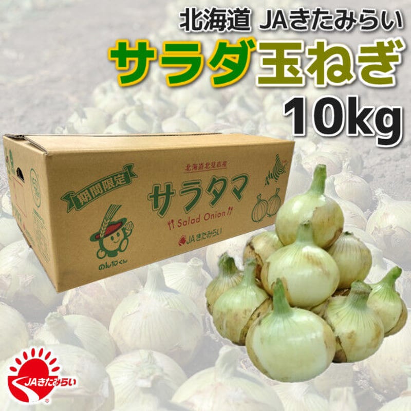 JAきたみらい「サラダ玉ねぎ」 10kg【北海道 北見産】 | ショップきた