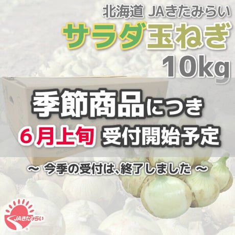 JAきたみらい「サラダ玉ねぎ」 10kg【北海道 北見産】