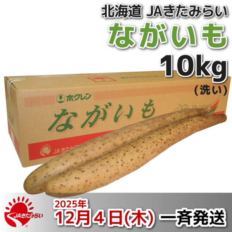 長芋(洗い) A3L 10kg【北海道 JAきたみらい産】 | ショップきたみさん！