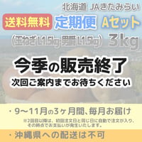 『定期便』Aセット L3kg【送料無料】9月注文（3回配送）