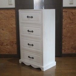 アンティーク調 シャビー ローチェスト 3段パイン材 アンティーク調 シャビー ローチェスト 3段パイン材 シャビーシック