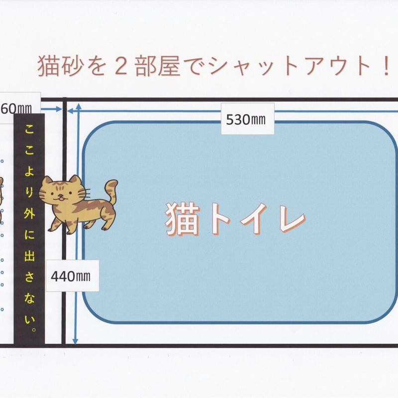 猫のトイレ砂飛散防止ガードBOX | オーダー家具 森のくまさん