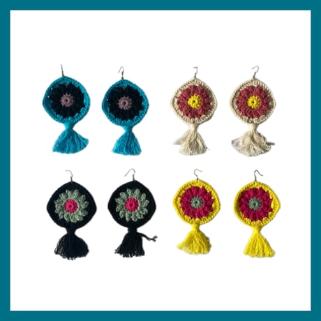 お花のピアス