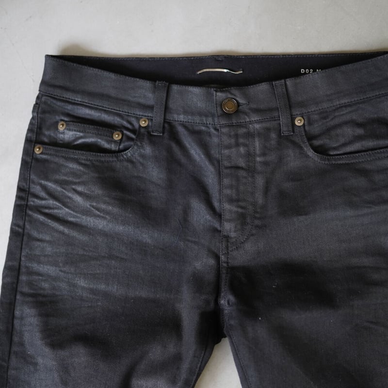 16SS D02 M/SK-LW クラッシュスキニーデニム / SAINT LAURENT P...