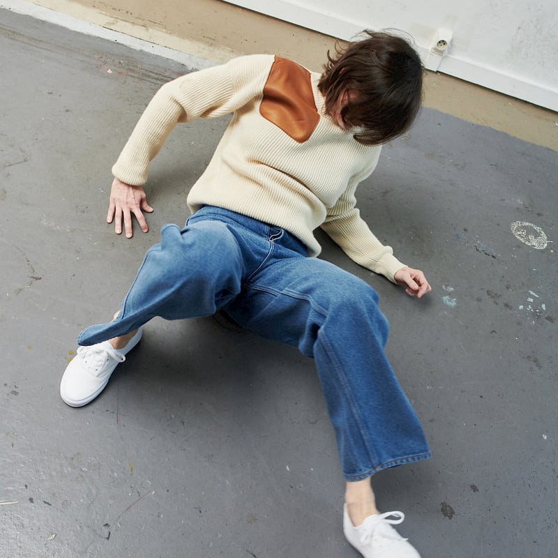 19AW Shoulder Patch 1 Yarn Camel Sweater ベビーキャメ 19AW Shoulder Patch 1 Yarn Camel Sweater ベビーキャメ
