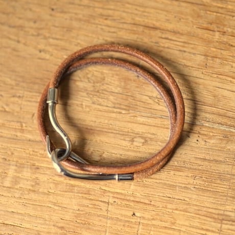 HERMES　エトリヴィエール バングル【マルジェラ期】 エルメス エトリヴィエール レザー ブレスレット バングル マルジェラ