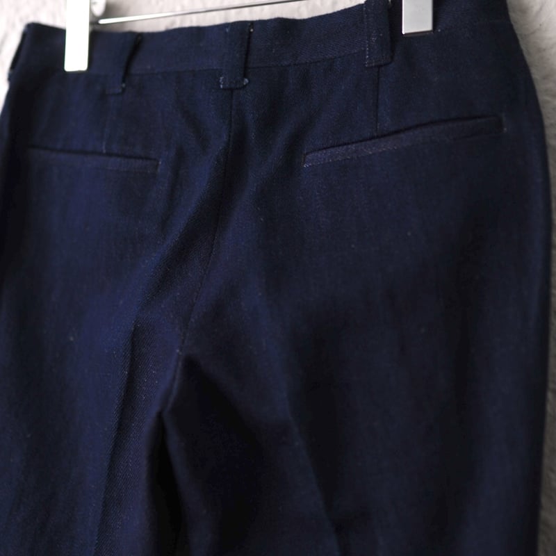 20AW MTM ノータックスリムリネンデニムスラックスパンツ 20AW MTM ノータックスリムリネンデニムスラックスパンツ