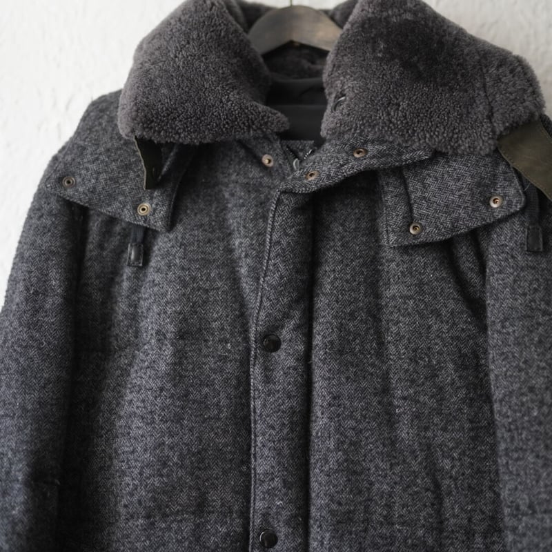 DOLCE&GABANNA ムートンカラーウールダウンジャケット 【公式通販】