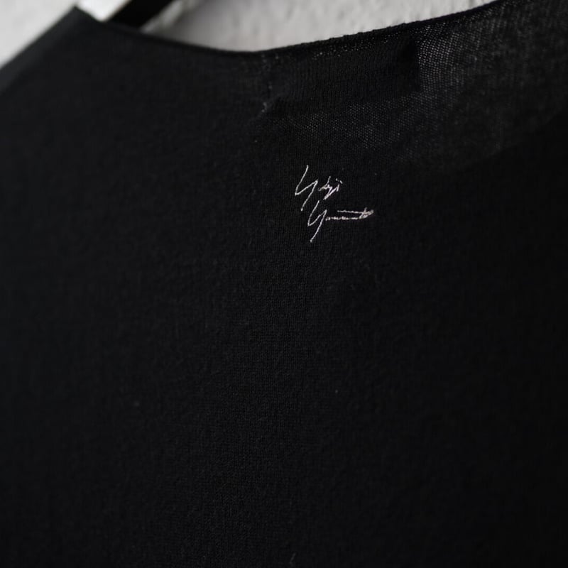 20SS ロゴ刺繍コットンカシミヤニットセーター / Yohji Yamamoto POUR 