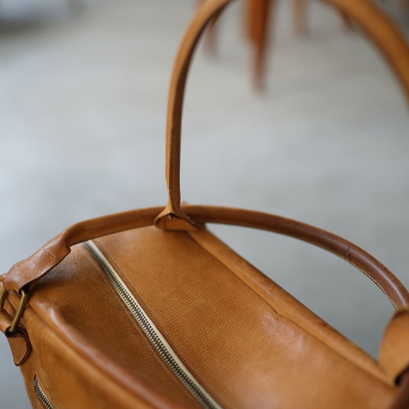 【新品】  Paul Harnden / ポールハーデン | Big Chunky bag / レザー ビッグ チャンキーバッグ | Tan | メンズ