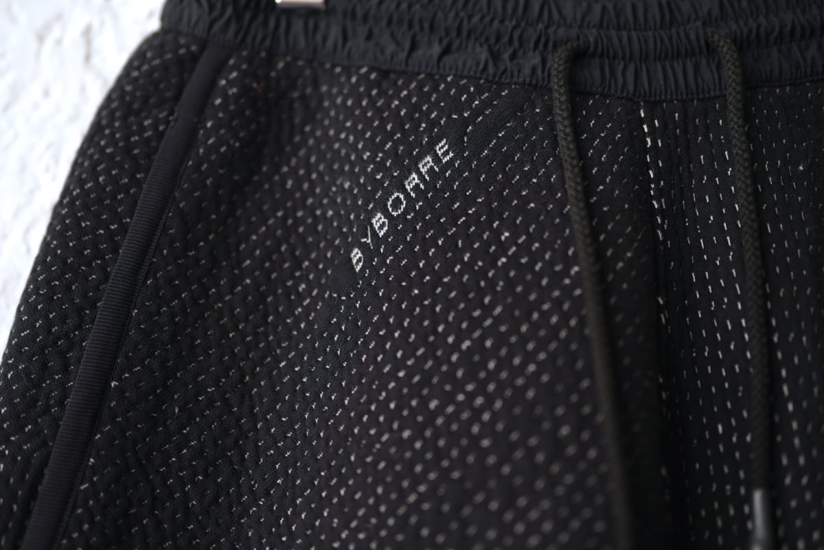 18AW 3d Knit 刺し子イージーパンツ / BYBORRE(バイボレ) | D