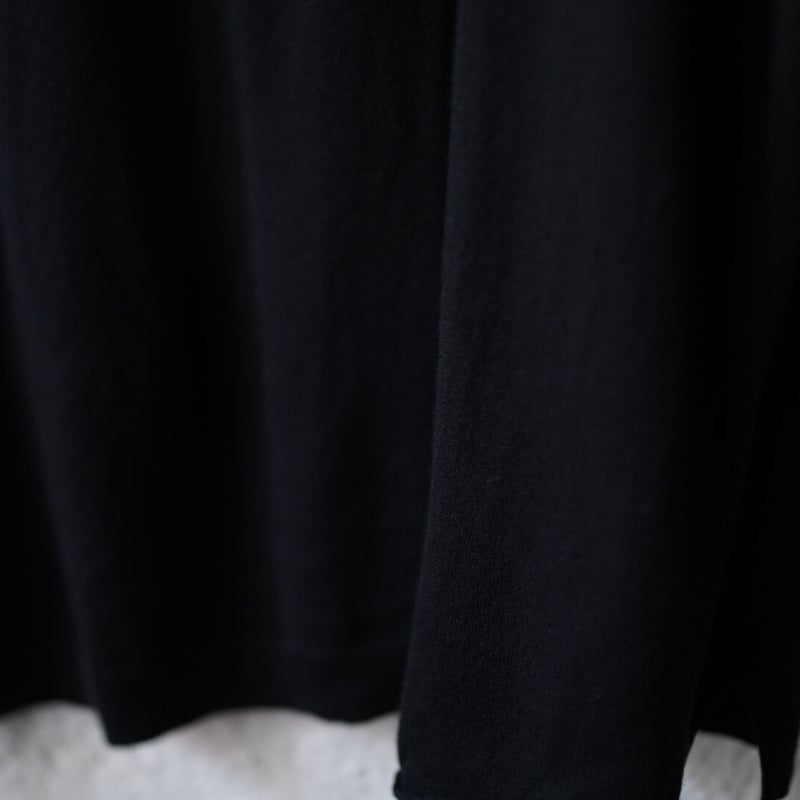 20SS ロゴ刺繍コットンカシミヤニットセーター / Yohji Yamamoto POUR 