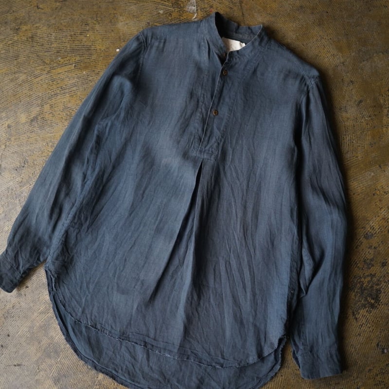 19SS リネンプルオーバーシャツ / Araki Yuu(アラキユウ) | D 