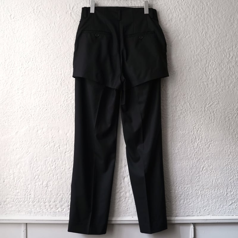 22SS Hot-pants trousers ウールレイヤードパンツ / CALL(コール)...